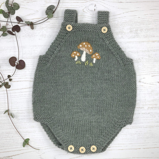 knitting pattern for baby romper suit