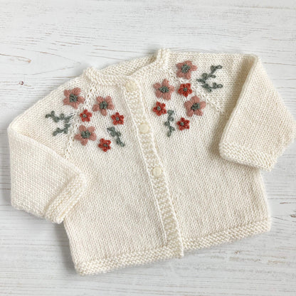 flower cardigan pattern